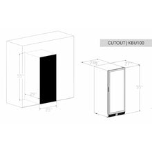 Carica l'immagine nel visualizzatore di Gallery, KingsBottle KBU100WX 100 Bottle Wine Cooler