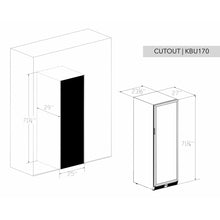 Carica l'immagine nel visualizzatore di Gallery, KingsBottle KBU170DX Dual Zone Wine Cooler