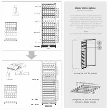 Carica l'immagine nel visualizzatore di Gallery, KingsBottle KBU170DX Dual Zone Wine Cooler