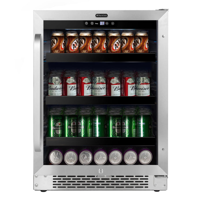 Whynter BBR-148SB 24 Inch 140 Can Beverage Center - Royal Wine Coolers