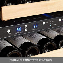 Cargar imagen en el visor de la galería, KingsBottle KBU50DX 24 Inch Dual Zone Wine Cooler - Royal Wine Coolers